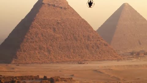 Flying over the Egyptian Pyramids
