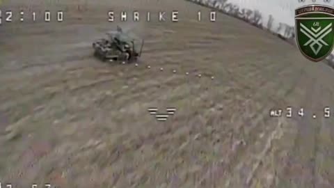 🔥☠️ FPV drone strikes Russian Desertcross-1000-3 buggy packed with infantry