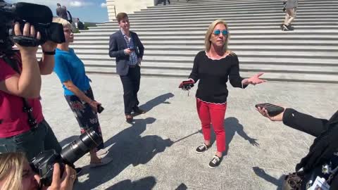 Marjorie Green with the fake News media