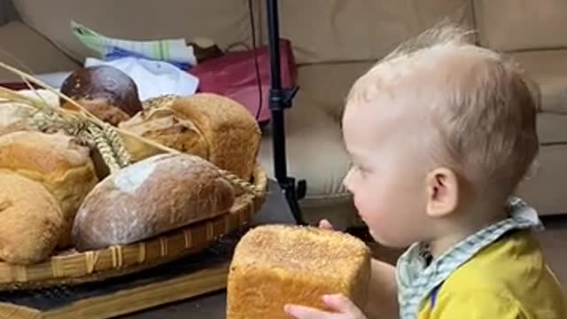 Child Eating Bread