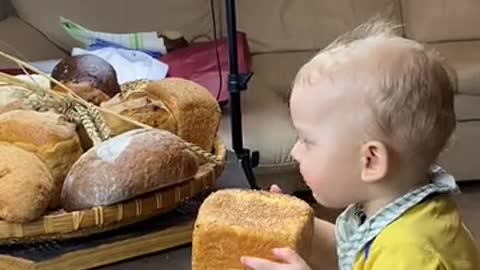 Child Eating Bread