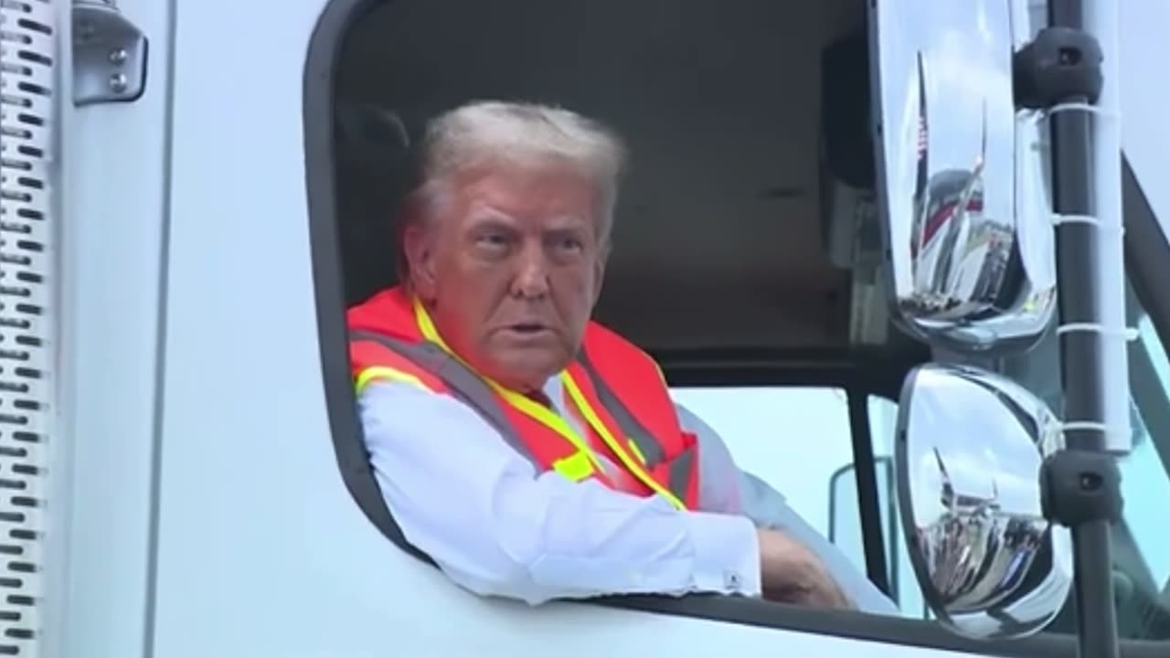 Trump MAGA Garbage Truck 2024