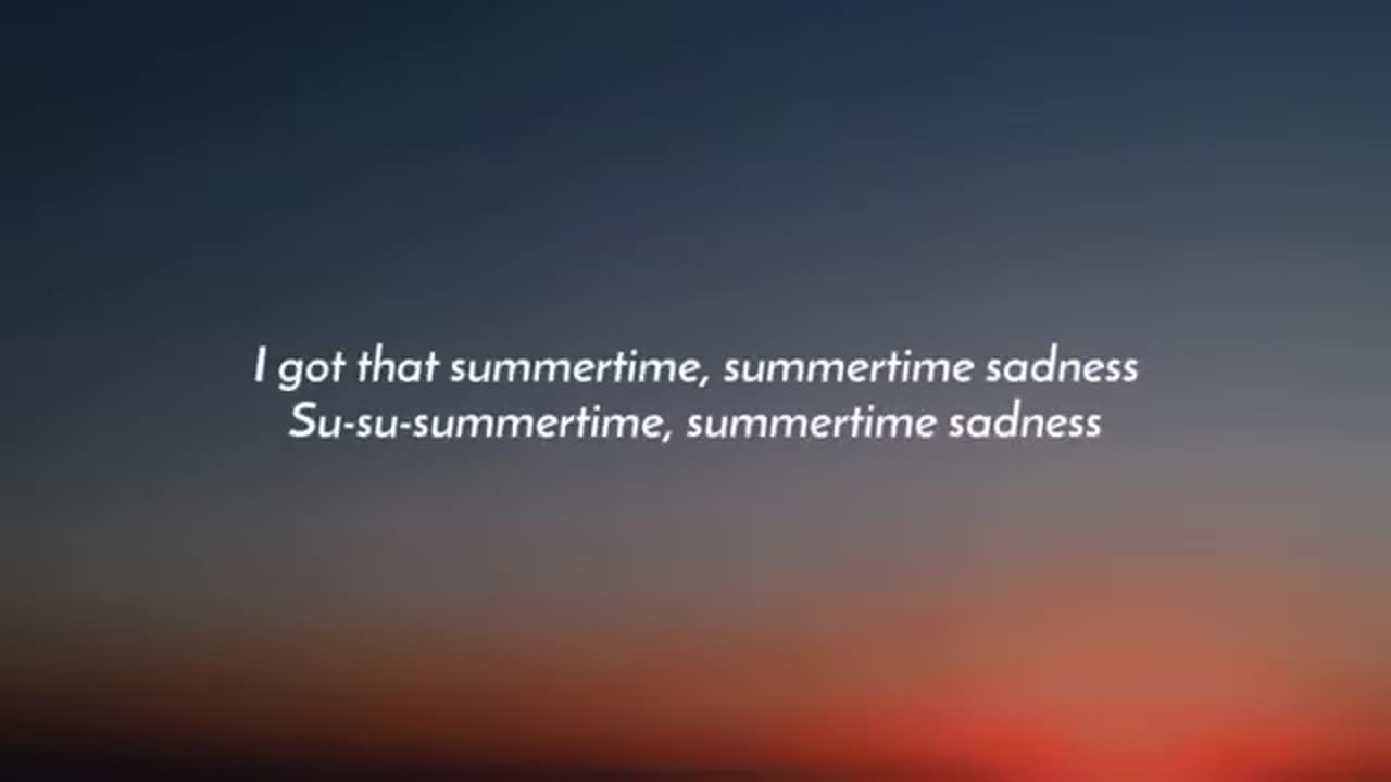 Lana Del Rey - Summertime Sadness (Lyrics)