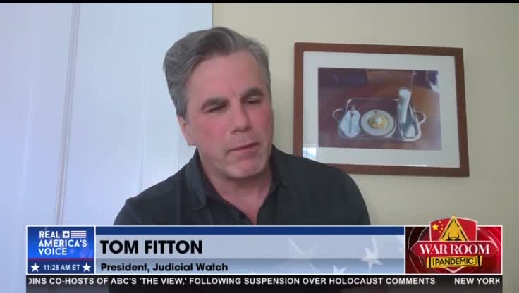 Tom Fitton- this is just further evidence of the coup