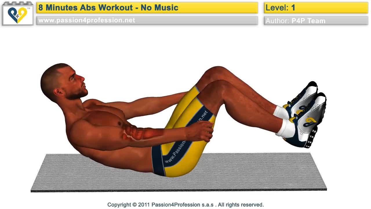 8 Min Home Abs Workout (No Machine needed)