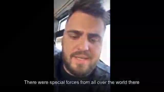 A video of a Brazilian mercenary in Ukraine was filmed in a car heading for Poland