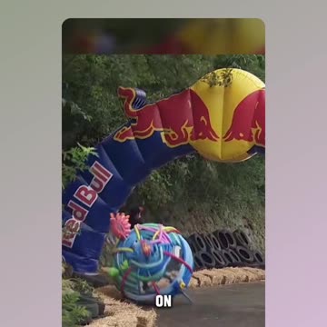 Colored Bladder Tricycle in the REDBULL crazy competition