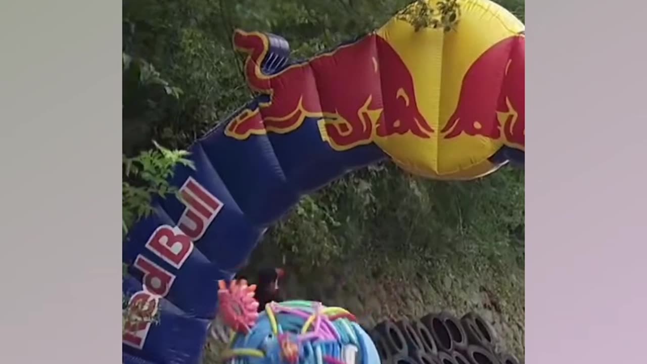 Colored Bladder Tricycle in the REDBULL crazy competition