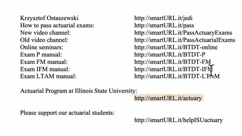 Exam P exercise for March 18, 2021