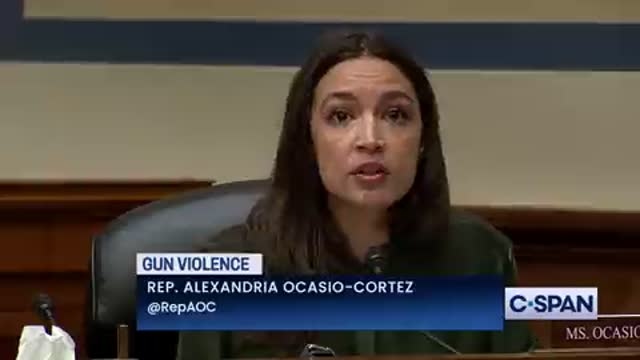 AOC uses blurry tattoo as evidence of 'white supremacism' & cuts of arms manufacturers explanation!