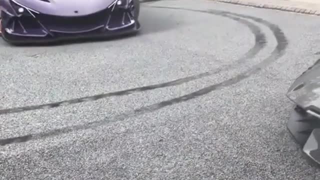 Amazing car lamborghini drifting