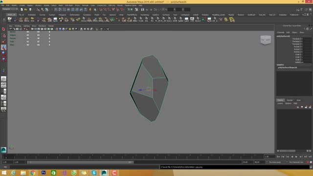 【TEXTURE】How to Modelling Low Poly Game Asset Crytal Part 01 Model UV