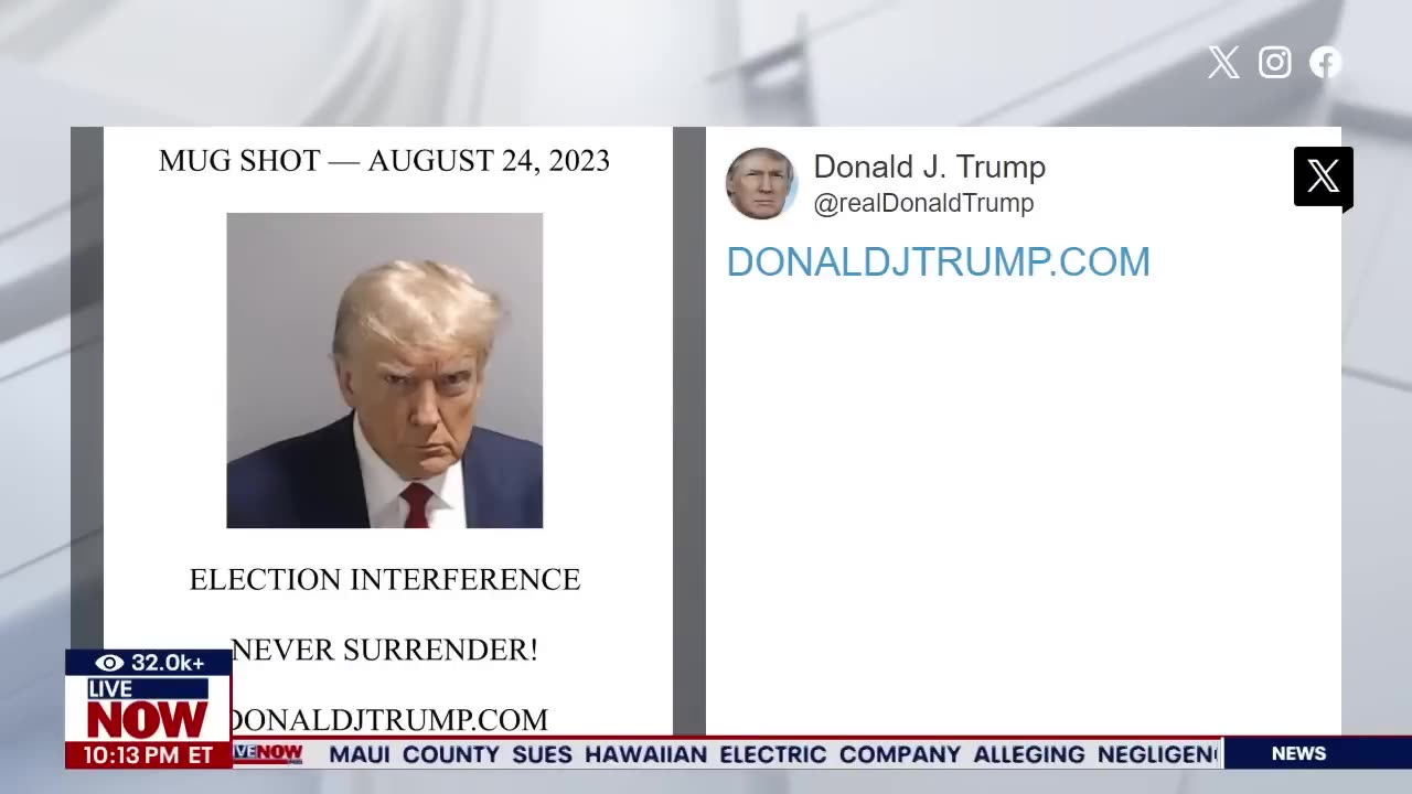 Trump returns to site formerly known as Twitter, after surrendering in Georgia _ LiveNOW from FOX