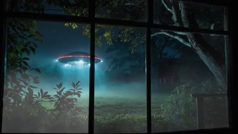 Unexpected Visitors: UFO in the Night Sky (Eerie Ambience 40 Minutes)