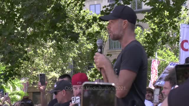 Pete Evans - Millions March - Sydney - 20th February 2021 (RAW FULL SPEECH)