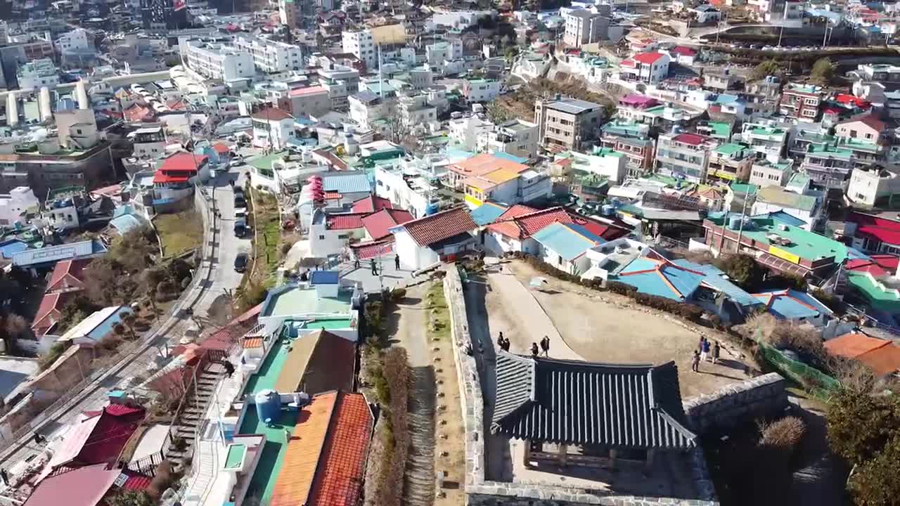 A town taken with a drone!