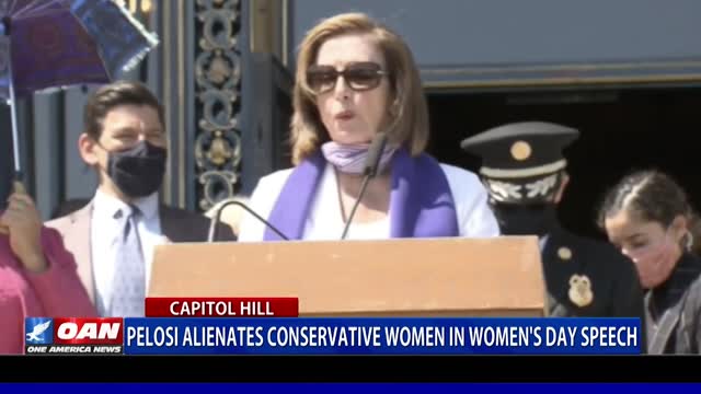 Pelosi alienates conservative women in Women's Equality Day speech