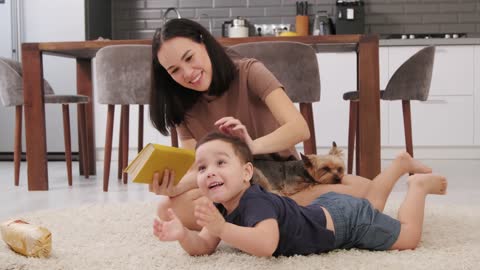 Dog playing with baby! 😂😂