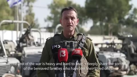 The Chief of the General Staff, LTG Herzi Halevi addresses the nation.