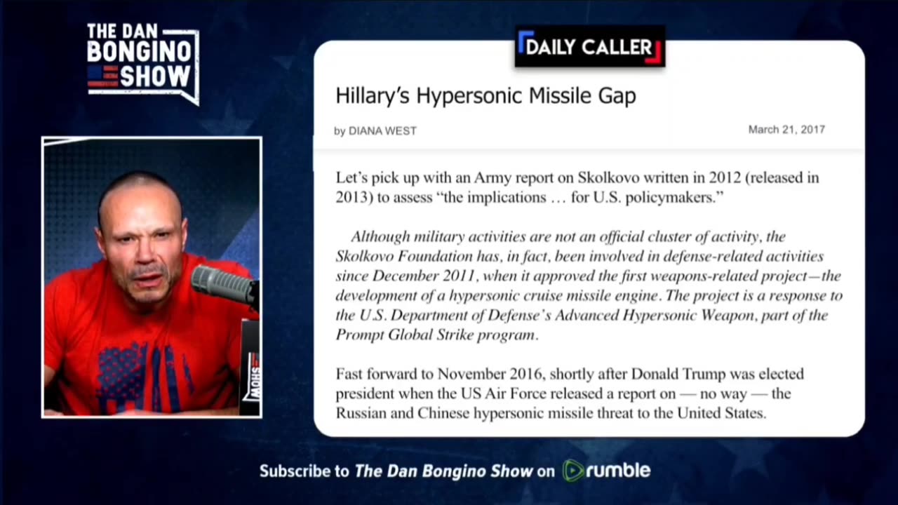 Hillary clinton and ties Russia hypersonic technology and heres the connections