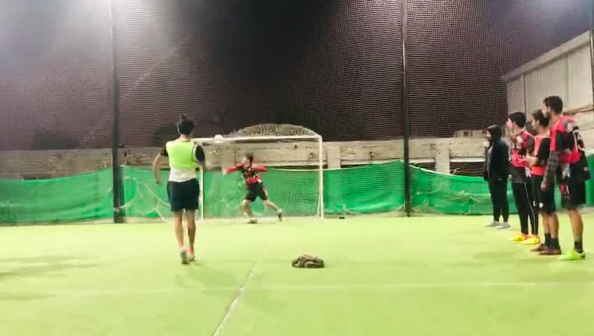 Under 18 Football practice