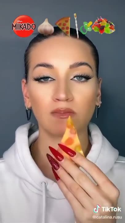 rusu EMOJI EATING CHALLENGE | #asmr #kawaiieatingasmr #food #shorts