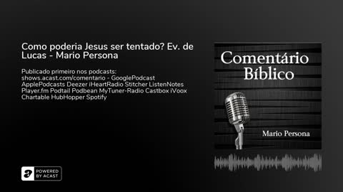 Como poderia Jesus ser tentado? Evangelho de Lucas - Mario Persona