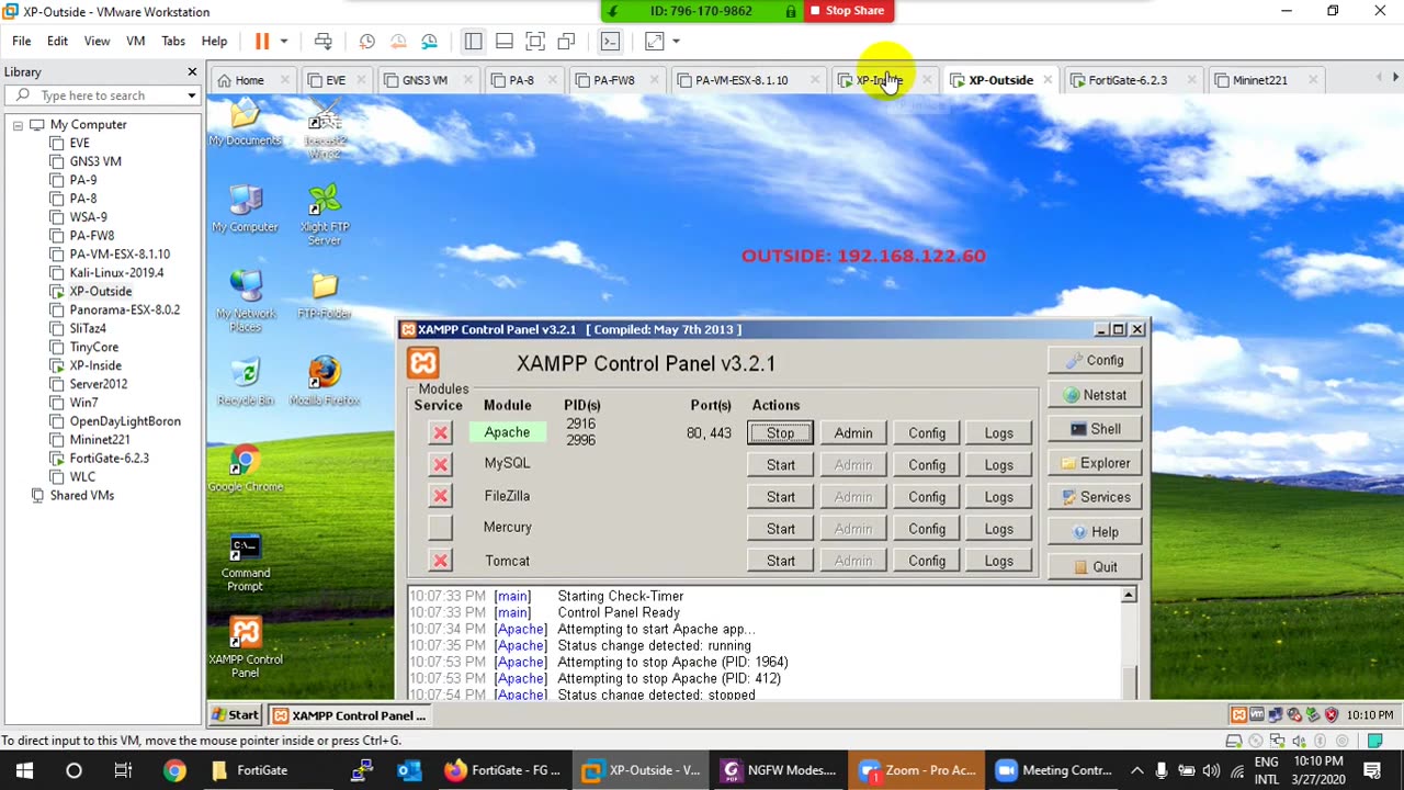 Fortinet Firewall Lecture 20- Policy Based Mode Default services.