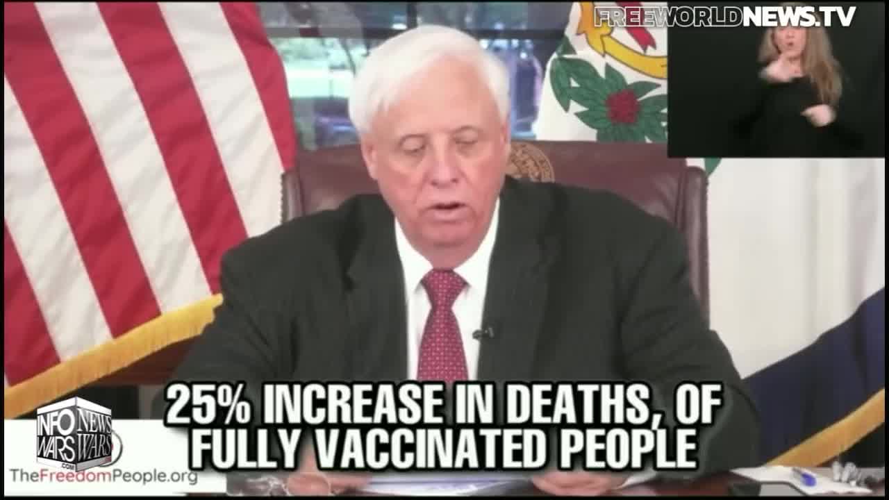 BREAKING : West Virginia Governor Drops Bombshell 25% Increase In Death In Vaccinated Individuals.