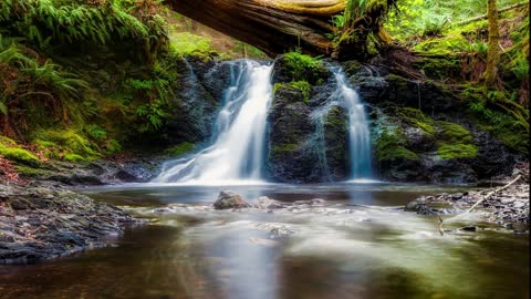 Video of pictures of waterfalls