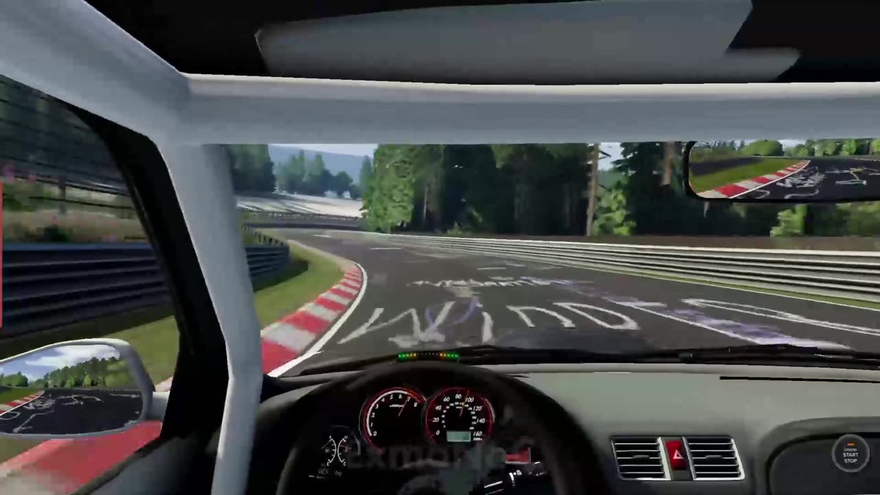 580HP 8100RPM Downforce Monster vs Nordschleife