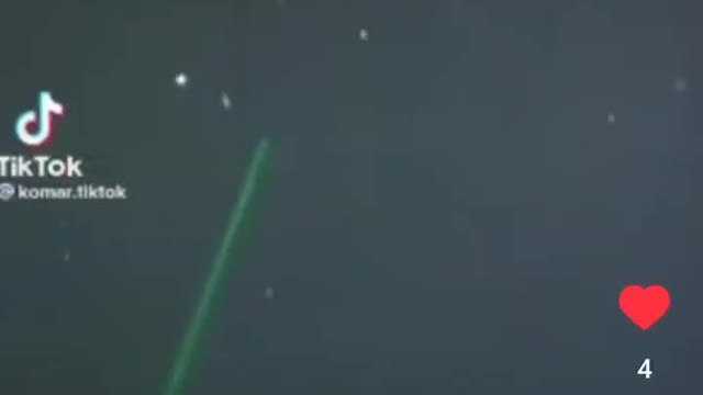 Laser Pointer Reflects Off Of UFO