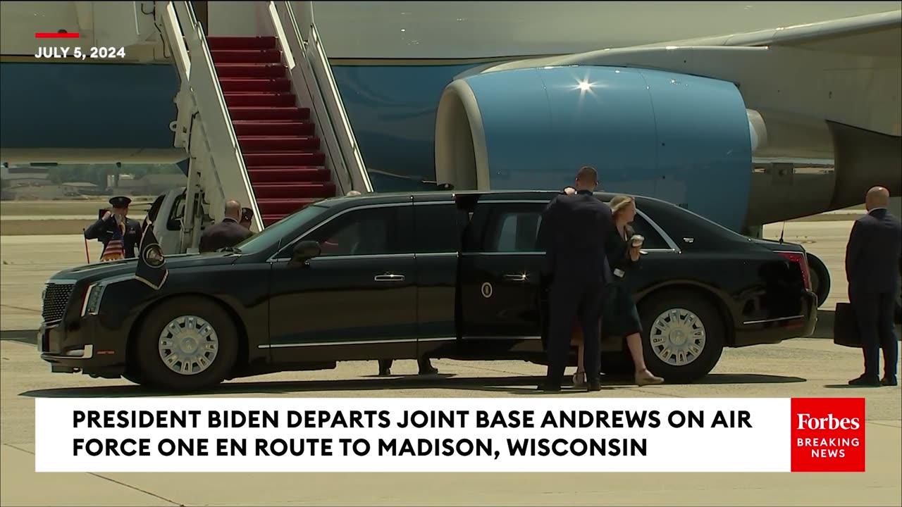 BREAKING NEWS- Biden Takes Off On Air Force One For Critical Campaign Event In Madison, Wisconsin