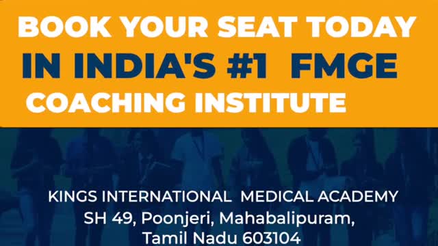 FMGE Coaching | India's #1 Institute | Kings International Medical Academy