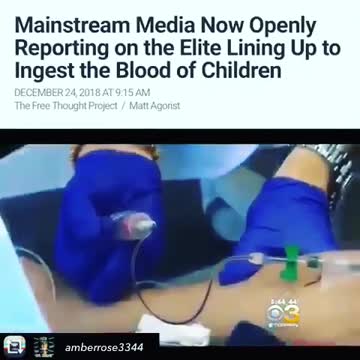 Adrenochrome - ingest blood of children