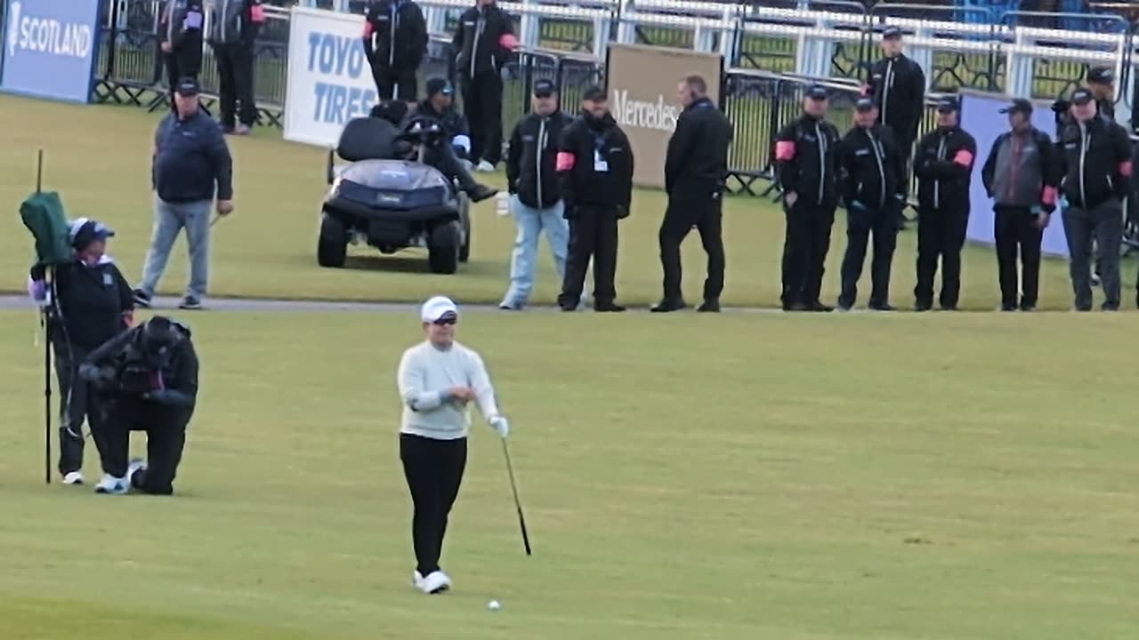 The woman's AIG open Golf Championship St Andrews Scotland Sunday 18th Green 💚