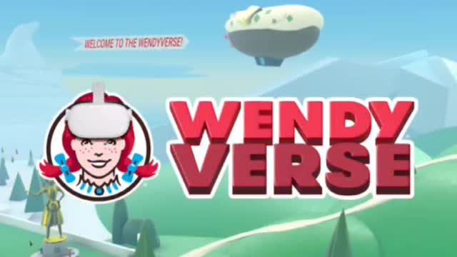 Wendy's ad pushing the metaverse propaganda