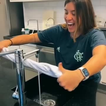 Desafio sem molhar a braço