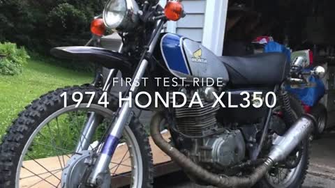 GOPRO HD: 1974 Honda XL-350 Test Ride