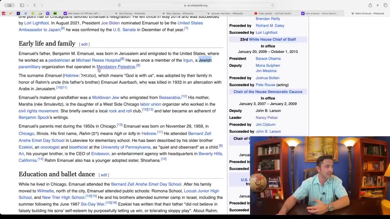 Who's Puppet is Argentina's Pres. Milei? Here are his handlers. He already visits Washigton DC.