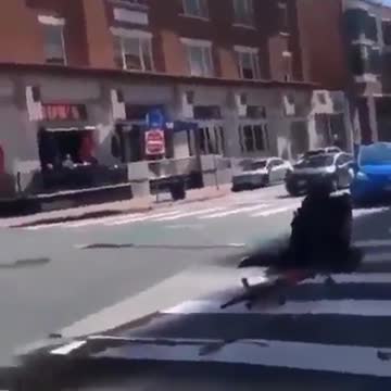 Officer Chases Down Suspect and Tackles Him Off Bike