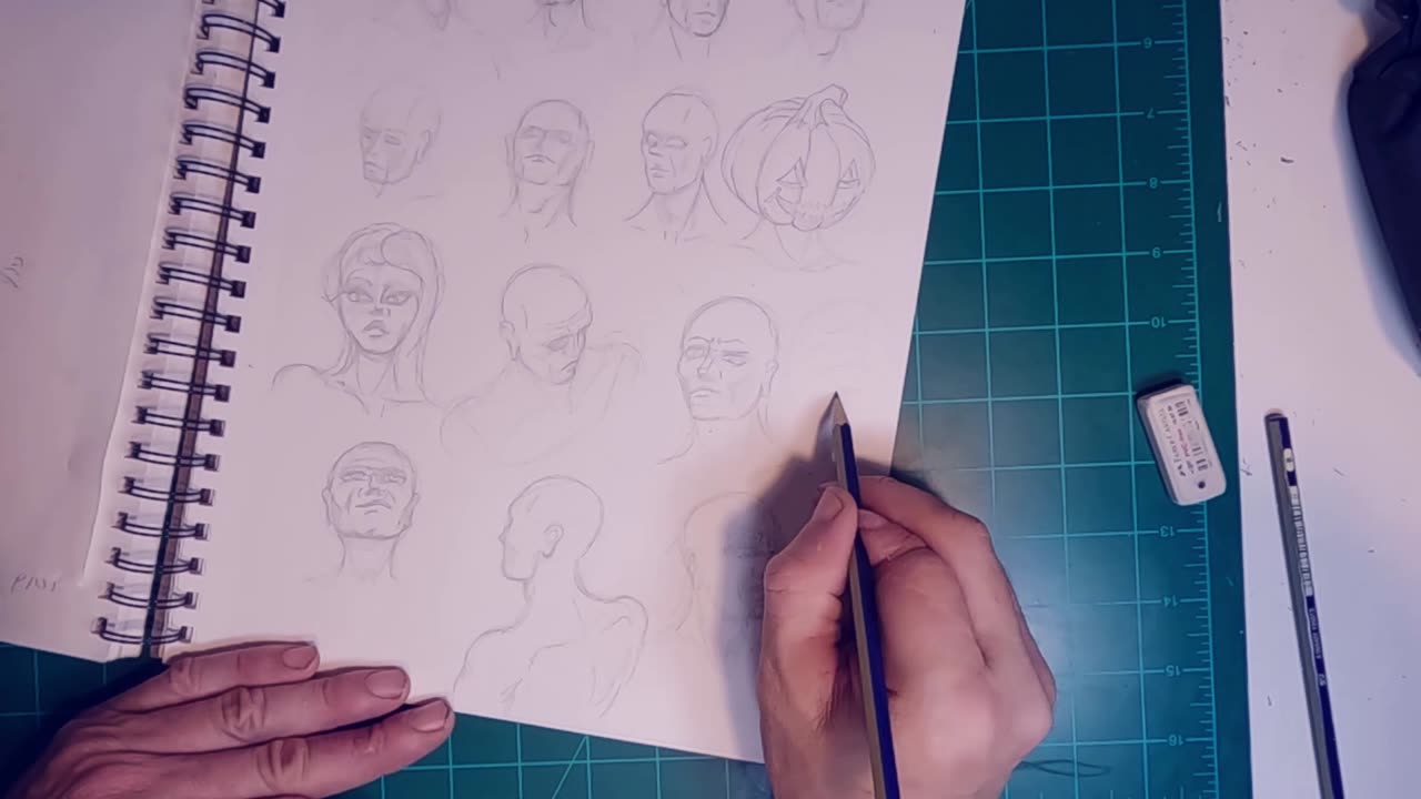 Drawing heads...practice