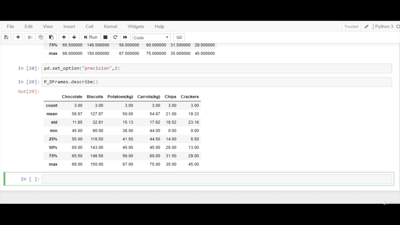 Python Full Course - Chapter 8 - 1. Data Frame Attributes and Methods