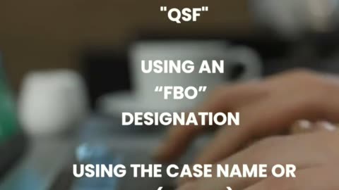 A Guide to Naming QSFs