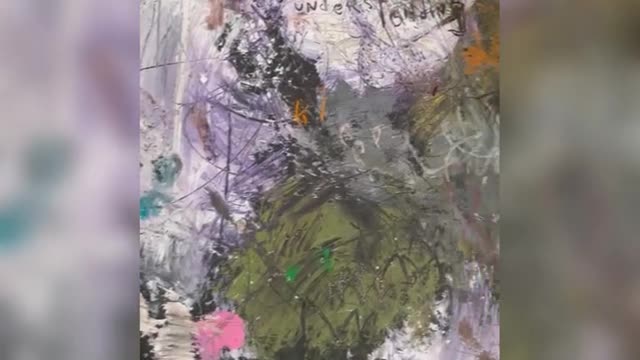 Video preview of my abstract painting Proverbs 3:5-6