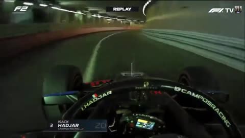 Isack Hadjar in Monaco😱Near miss of the year!!!