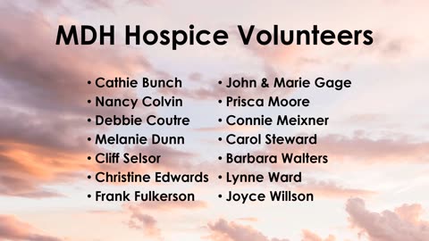 MDH Hospice Memorial 2024