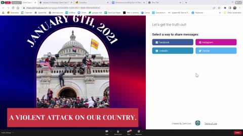 Demcast Messaging on January 6