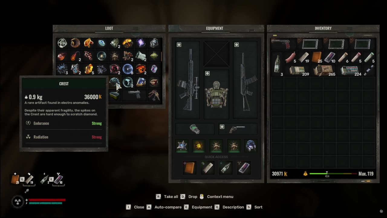 What my Stash looked like after 64 Hours of making Loot Guides in Stalker 2!!