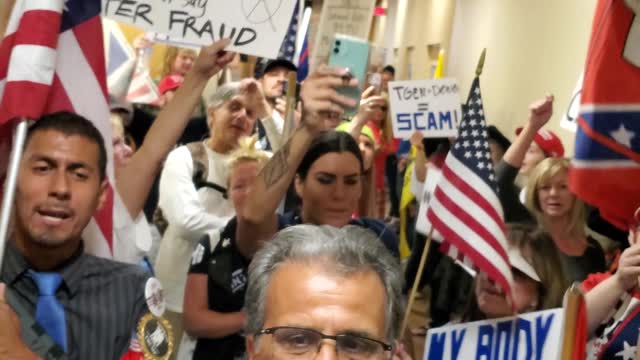 Arizona No Masks No Vax Rally @Az Health Dept